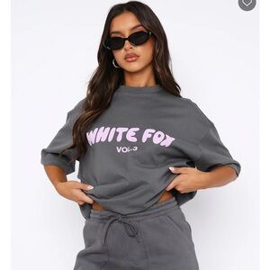 White Fox oversized T shirt